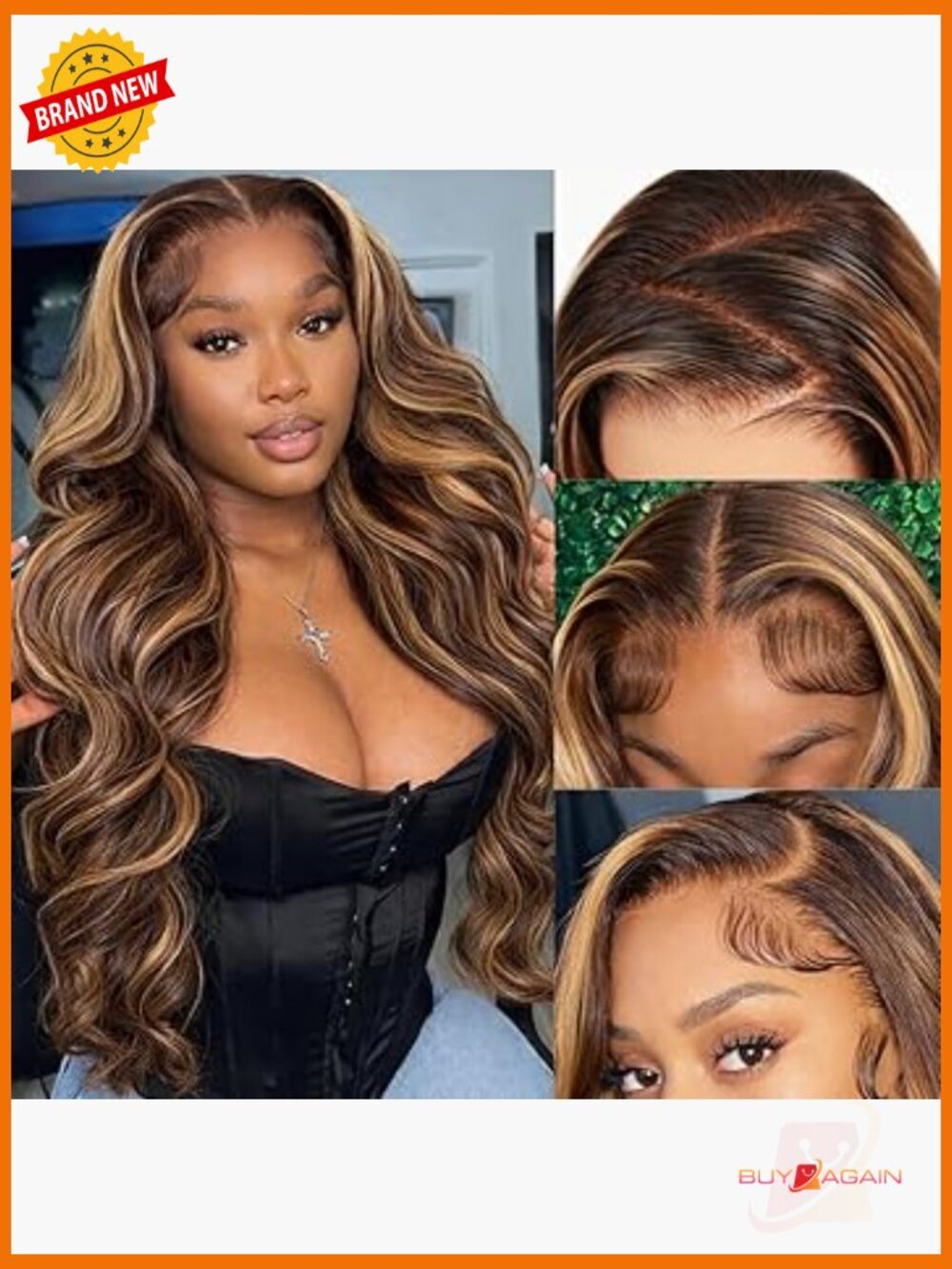 13x6 Lace Front Wig Human Hair 180% Density Body Wave Pre Plucked Glueless 22